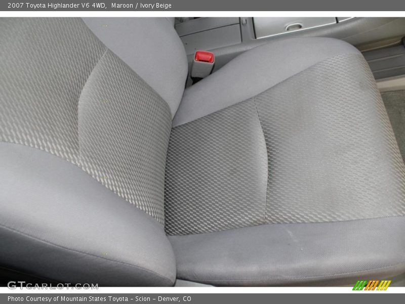 Maroon / Ivory Beige 2007 Toyota Highlander V6 4WD