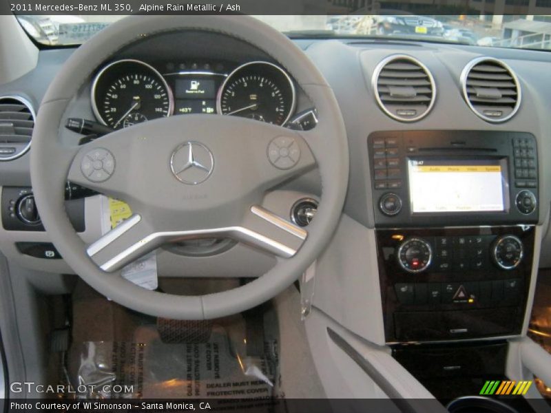 Alpine Rain Metallic / Ash 2011 Mercedes-Benz ML 350