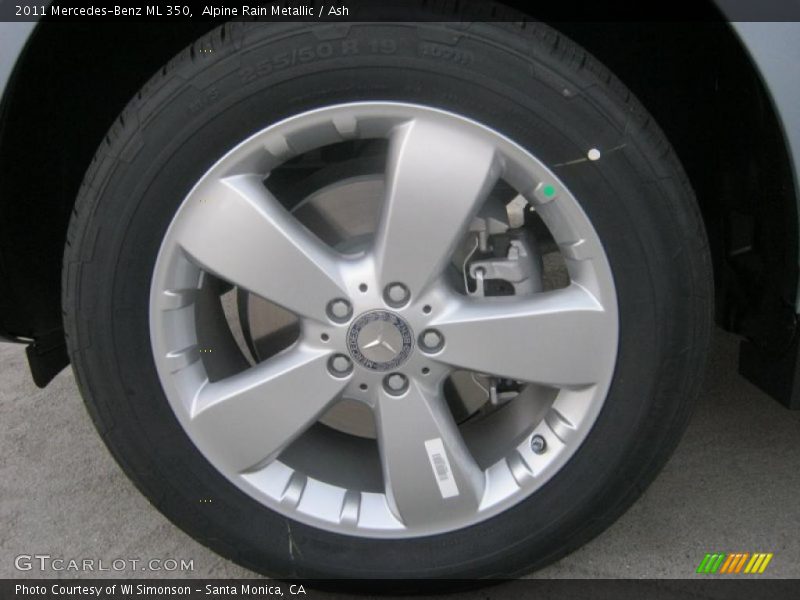 Alpine Rain Metallic / Ash 2011 Mercedes-Benz ML 350
