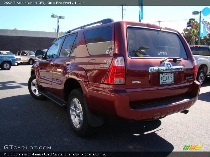 Salsa Red Pearl / Taupe 2008 Toyota 4Runner SR5