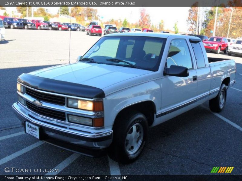 Front 3/4 View of 1997 C/K C1500 Silverado Extended Cab