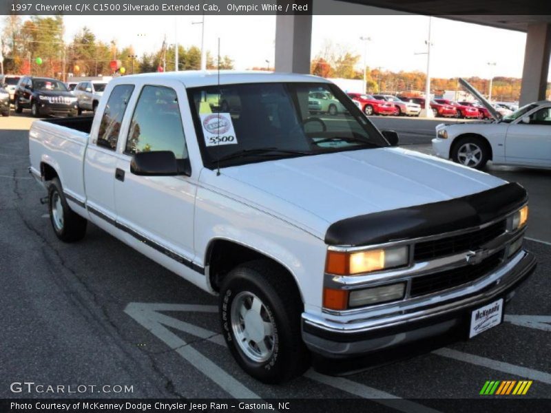 Front 3/4 View of 1997 C/K C1500 Silverado Extended Cab
