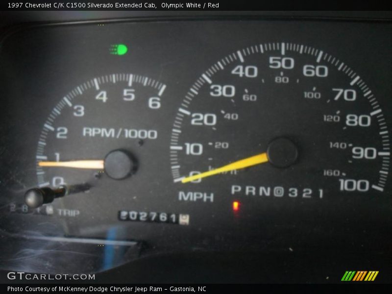  1997 C/K C1500 Silverado Extended Cab C1500 Silverado Extended Cab Gauges