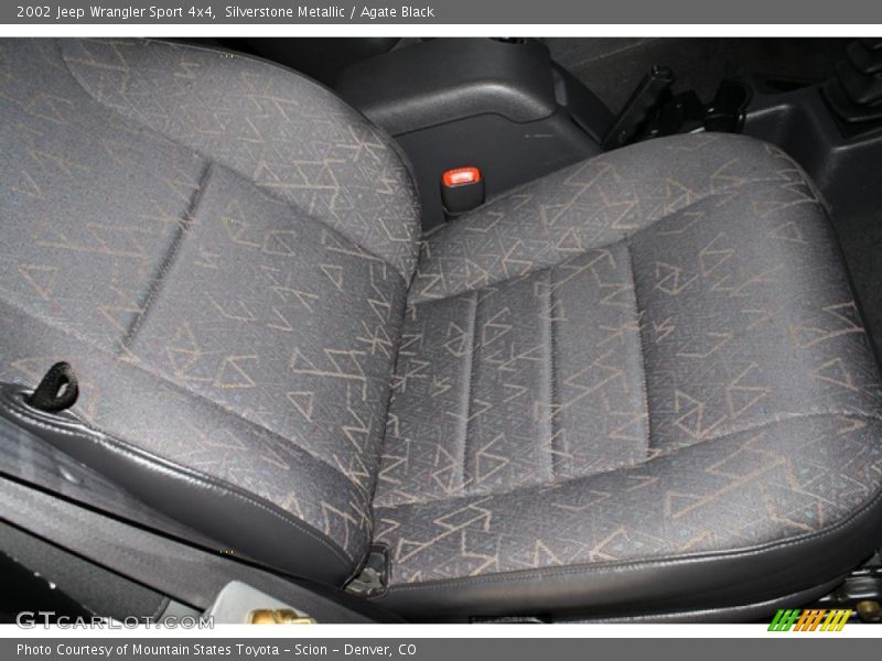 Silverstone Metallic / Agate Black 2002 Jeep Wrangler Sport 4x4
