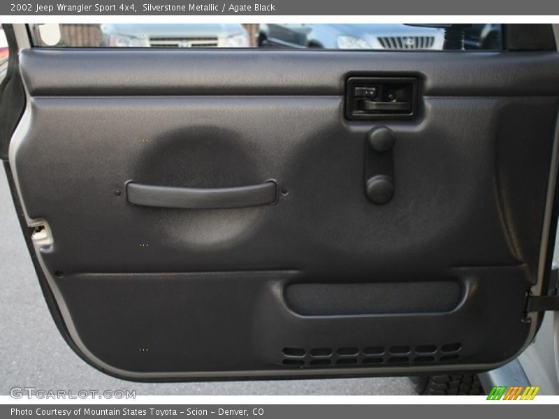 Silverstone Metallic / Agate Black 2002 Jeep Wrangler Sport 4x4