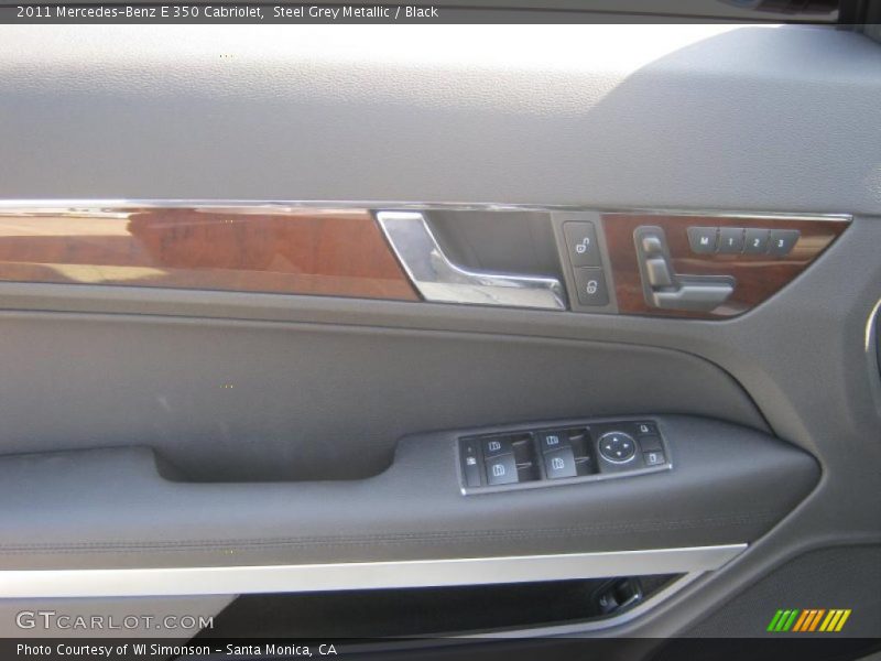 Steel Grey Metallic / Black 2011 Mercedes-Benz E 350 Cabriolet