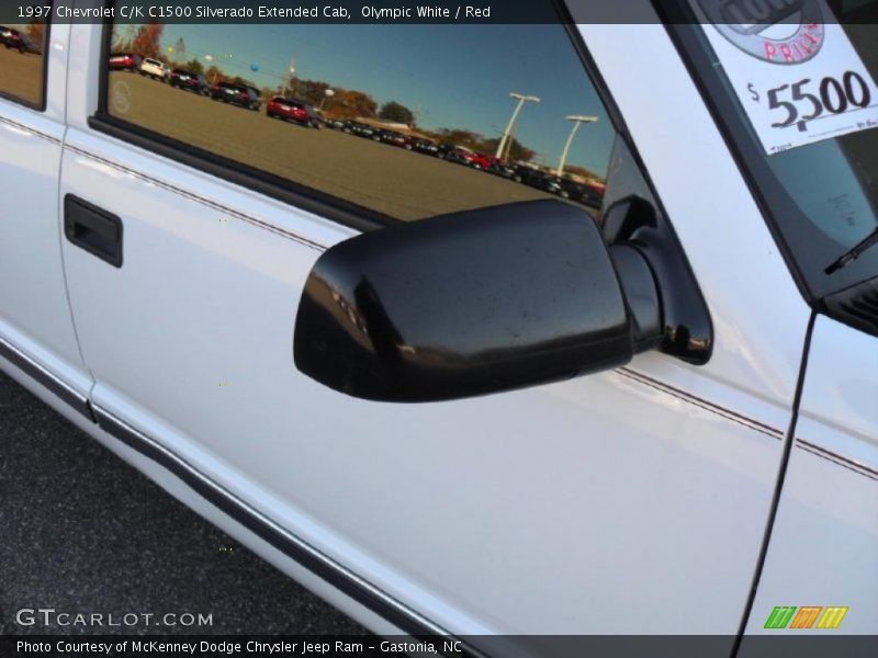 Olympic White / Red 1997 Chevrolet C/K C1500 Silverado Extended Cab