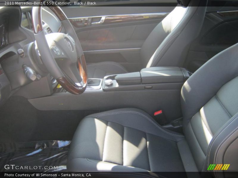  2011 E 550 Cabriolet Black Interior