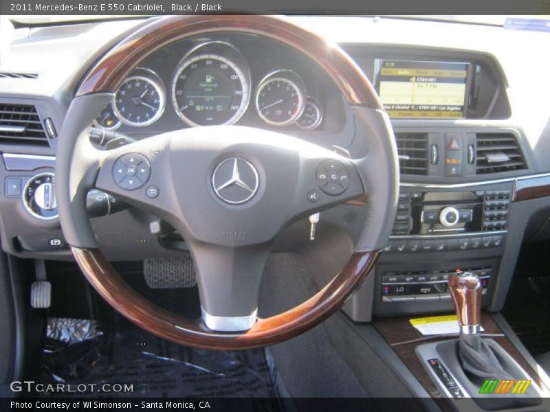 Dashboard of 2011 E 550 Cabriolet