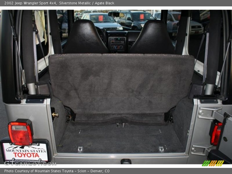 Silverstone Metallic / Agate Black 2002 Jeep Wrangler Sport 4x4
