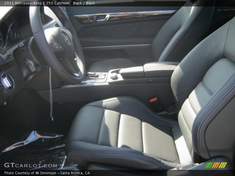 2011 E 350 Cabriolet Black Interior