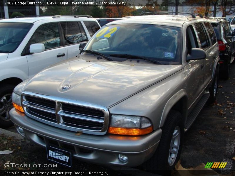 Light Pewter Metallic / Dark Slate Gray 2002 Dodge Durango SLT 4x4