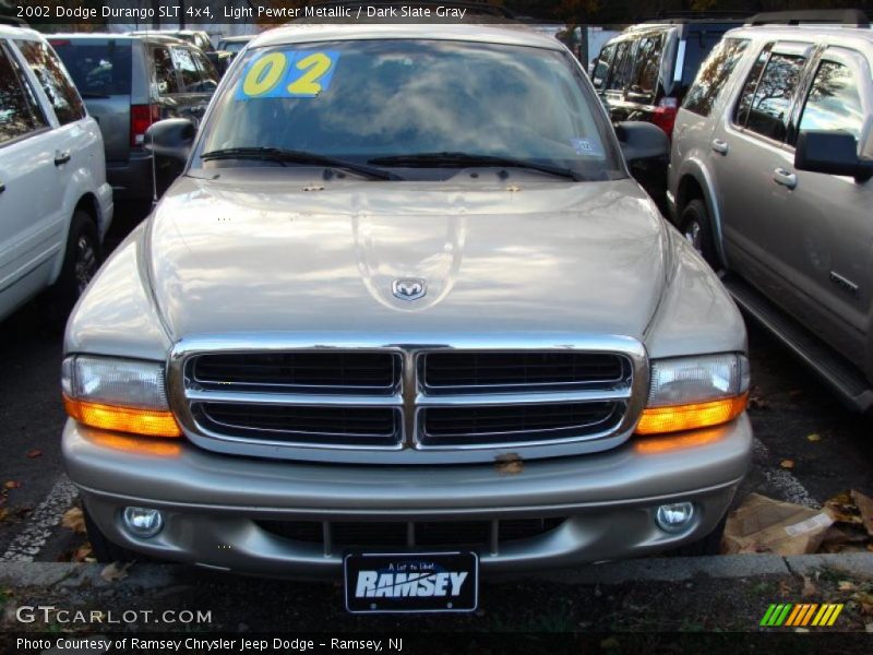 Light Pewter Metallic / Dark Slate Gray 2002 Dodge Durango SLT 4x4