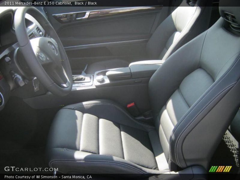  2011 E 350 Cabriolet Black Interior