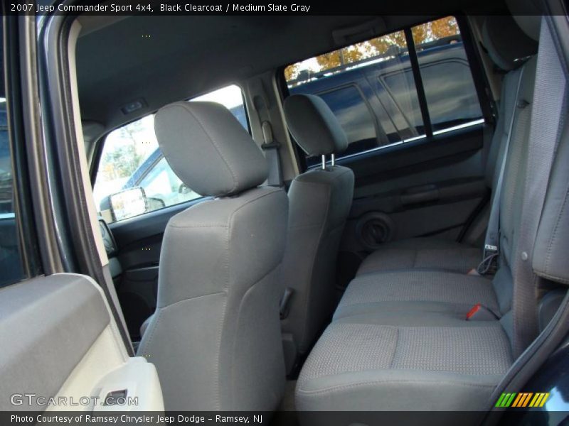 Black Clearcoat / Medium Slate Gray 2007 Jeep Commander Sport 4x4