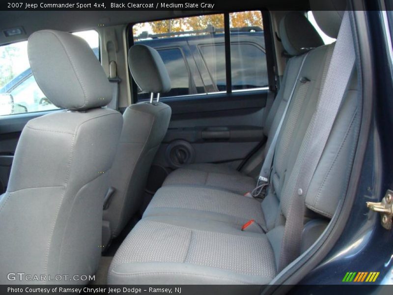 Black Clearcoat / Medium Slate Gray 2007 Jeep Commander Sport 4x4