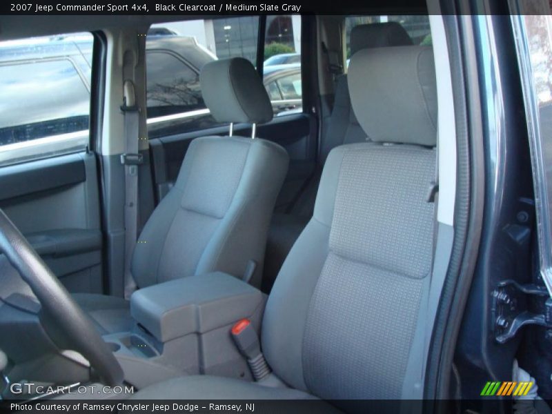 Black Clearcoat / Medium Slate Gray 2007 Jeep Commander Sport 4x4