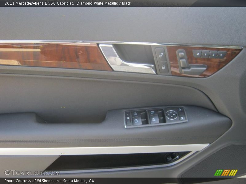 Diamond White Metallic / Black 2011 Mercedes-Benz E 550 Cabriolet