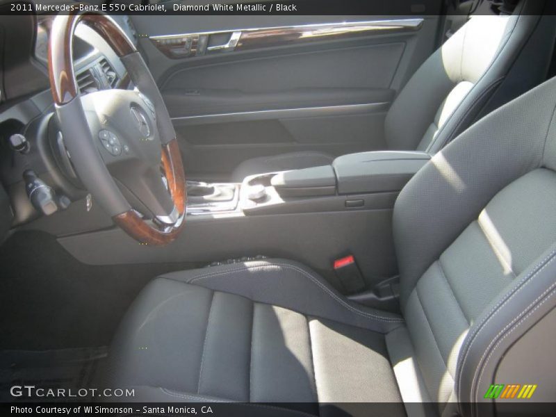 Diamond White Metallic / Black 2011 Mercedes-Benz E 550 Cabriolet