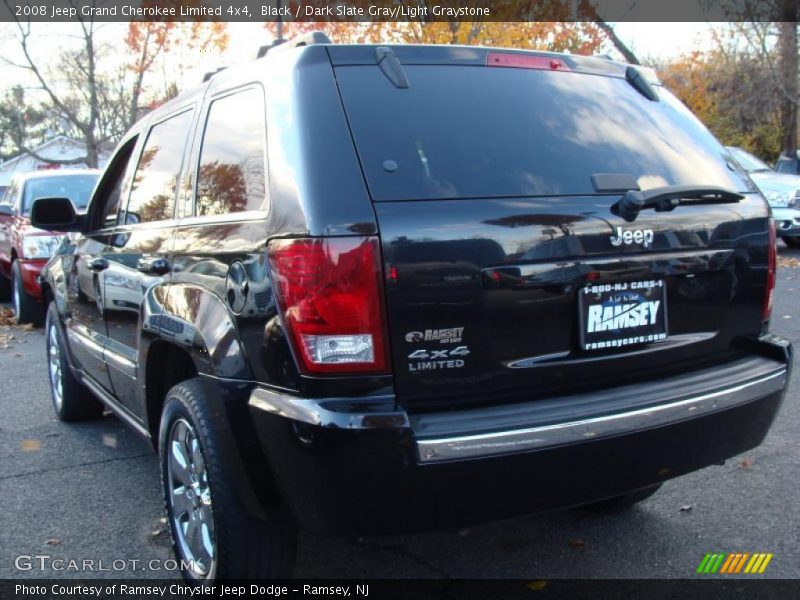Black / Dark Slate Gray/Light Graystone 2008 Jeep Grand Cherokee Limited 4x4
