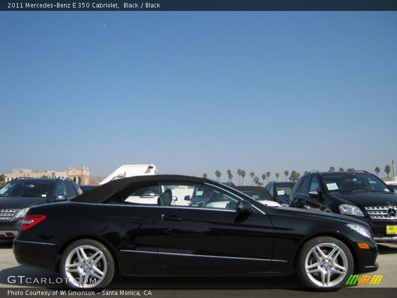 Black / Black 2011 Mercedes-Benz E 350 Cabriolet