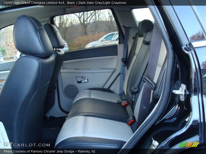 Black / Dark Slate Gray/Light Graystone 2008 Jeep Grand Cherokee Limited 4x4