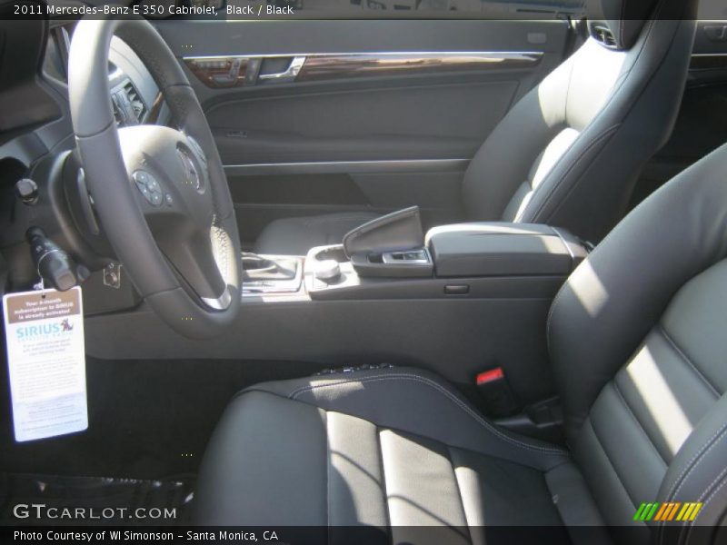 Black / Black 2011 Mercedes-Benz E 350 Cabriolet