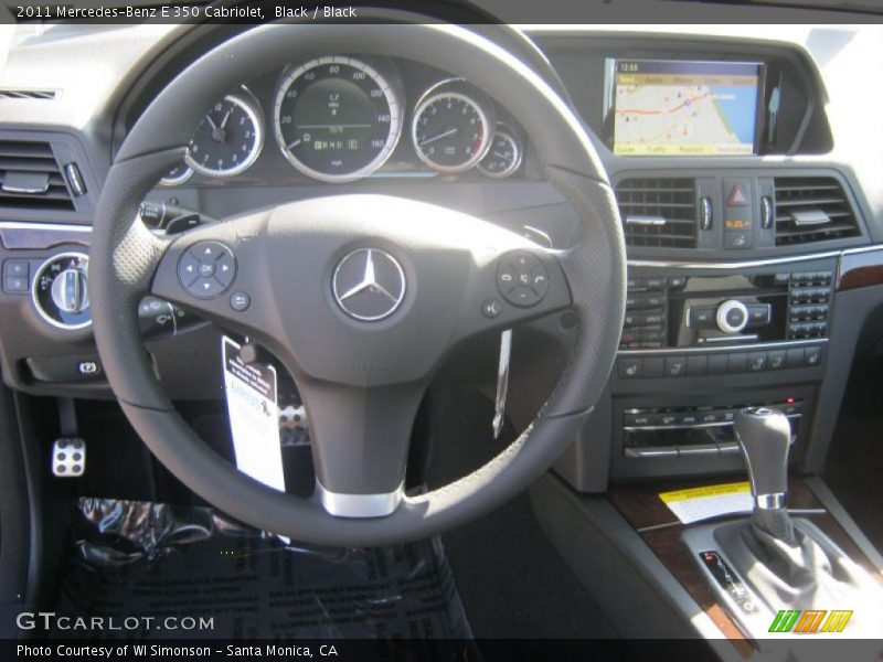 Black / Black 2011 Mercedes-Benz E 350 Cabriolet