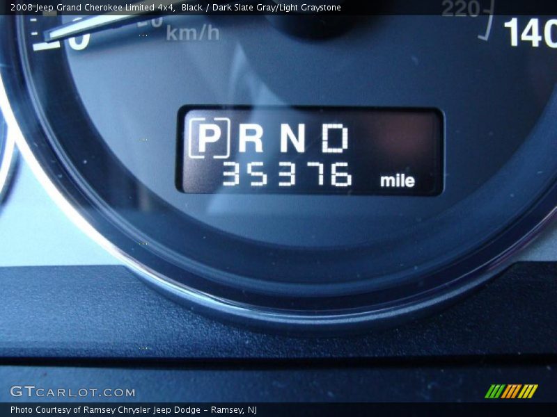 Black / Dark Slate Gray/Light Graystone 2008 Jeep Grand Cherokee Limited 4x4