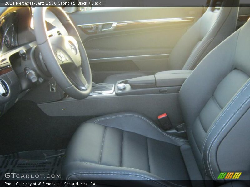 Black / Black 2011 Mercedes-Benz E 550 Cabriolet