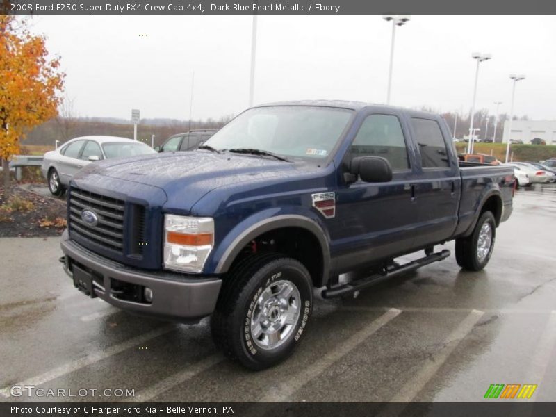 Dark Blue Pearl Metallic / Ebony 2008 Ford F250 Super Duty FX4 Crew Cab 4x4