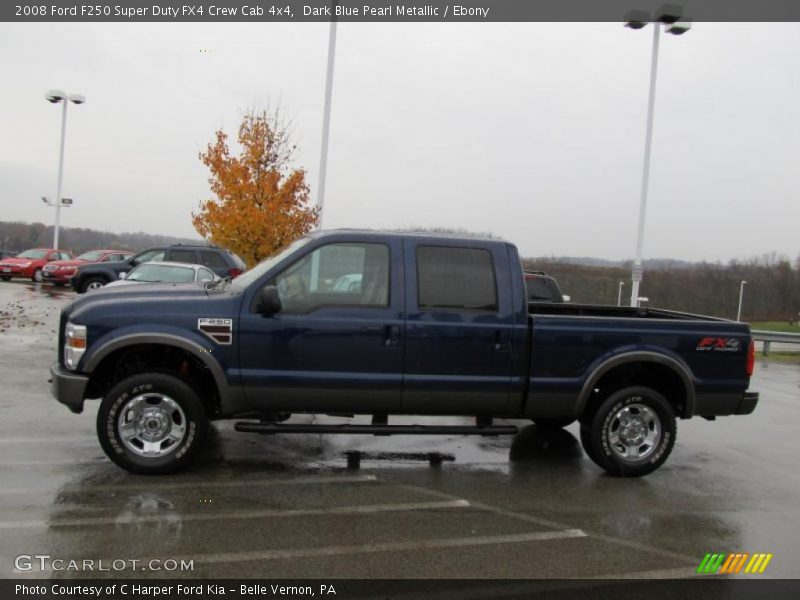 Dark Blue Pearl Metallic / Ebony 2008 Ford F250 Super Duty FX4 Crew Cab 4x4