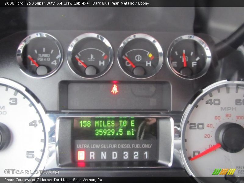 Dark Blue Pearl Metallic / Ebony 2008 Ford F250 Super Duty FX4 Crew Cab 4x4