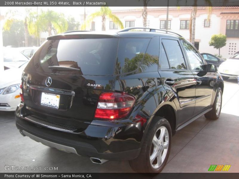 Black / Macadamia 2008 Mercedes-Benz ML 350 4Matic