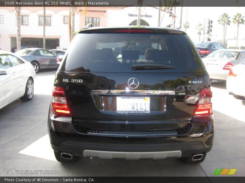 Black / Macadamia 2008 Mercedes-Benz ML 350 4Matic