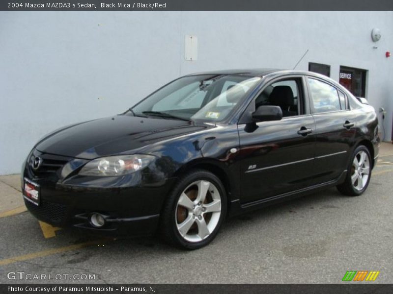 Black Mica / Black/Red 2004 Mazda MAZDA3 s Sedan