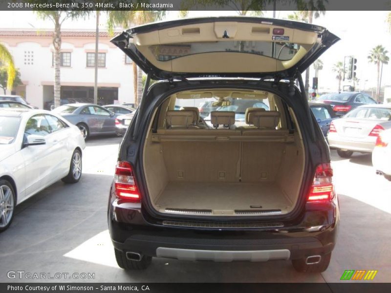 Black / Macadamia 2008 Mercedes-Benz ML 350 4Matic