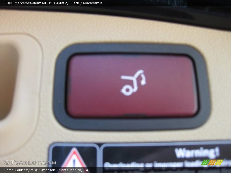 Black / Macadamia 2008 Mercedes-Benz ML 350 4Matic