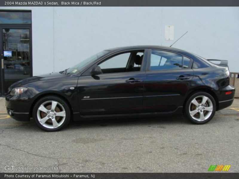 Black Mica / Black/Red 2004 Mazda MAZDA3 s Sedan
