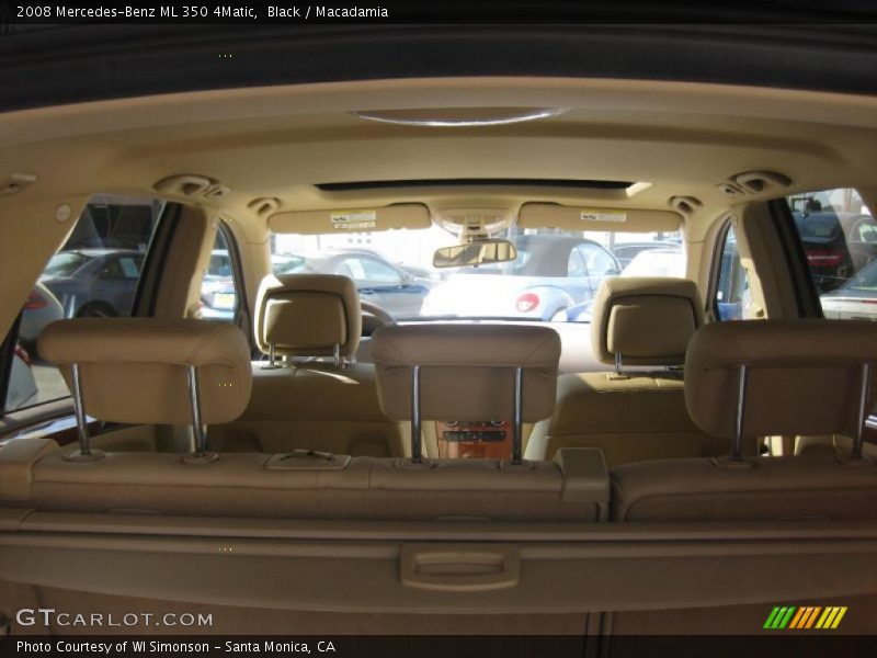 Black / Macadamia 2008 Mercedes-Benz ML 350 4Matic