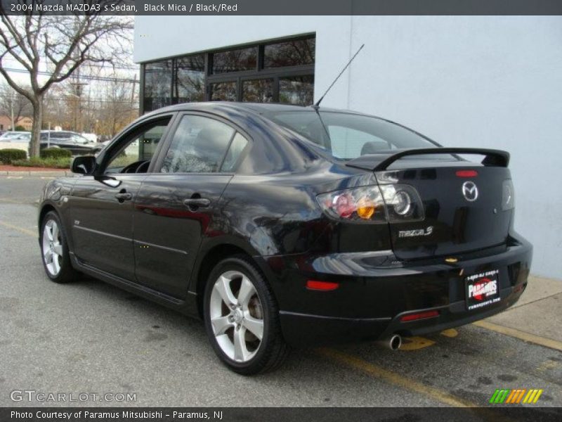 Black Mica / Black/Red 2004 Mazda MAZDA3 s Sedan