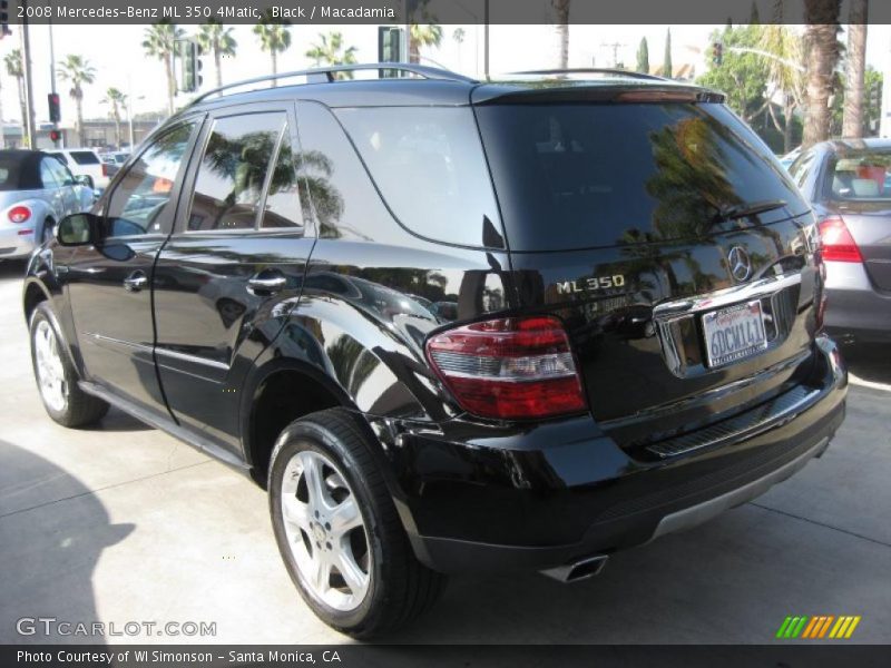 Black / Macadamia 2008 Mercedes-Benz ML 350 4Matic