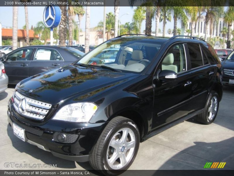Black / Macadamia 2008 Mercedes-Benz ML 350 4Matic
