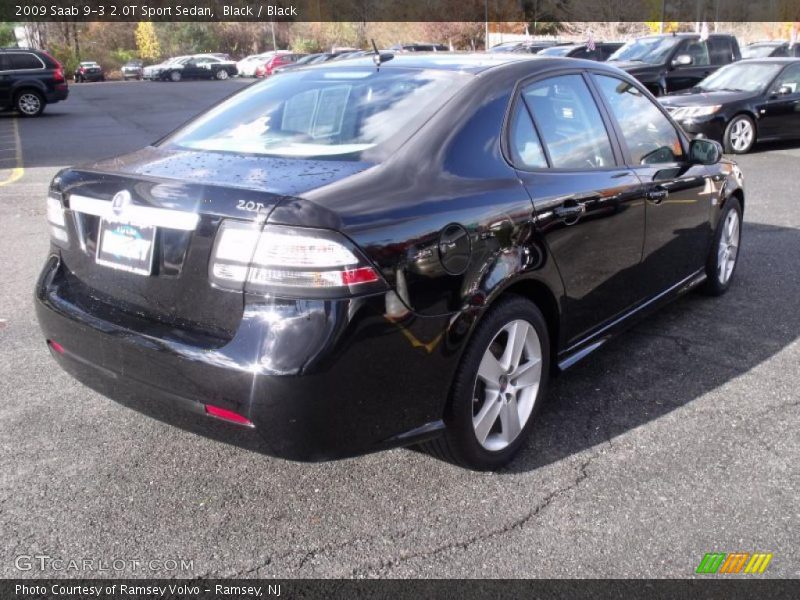 Black / Black 2009 Saab 9-3 2.0T Sport Sedan