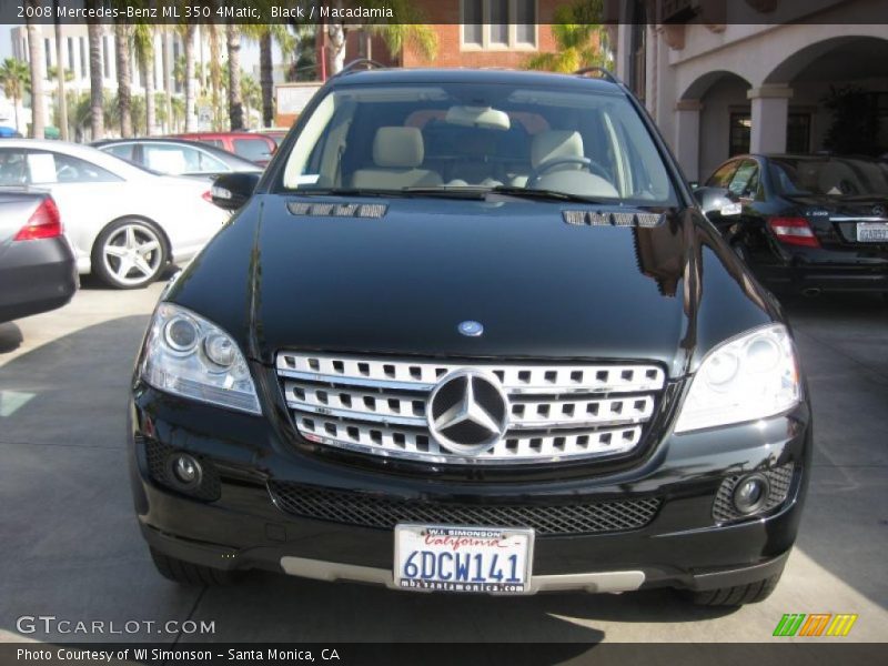 Black / Macadamia 2008 Mercedes-Benz ML 350 4Matic