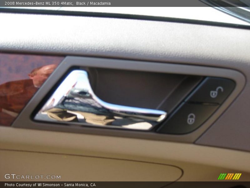 Black / Macadamia 2008 Mercedes-Benz ML 350 4Matic