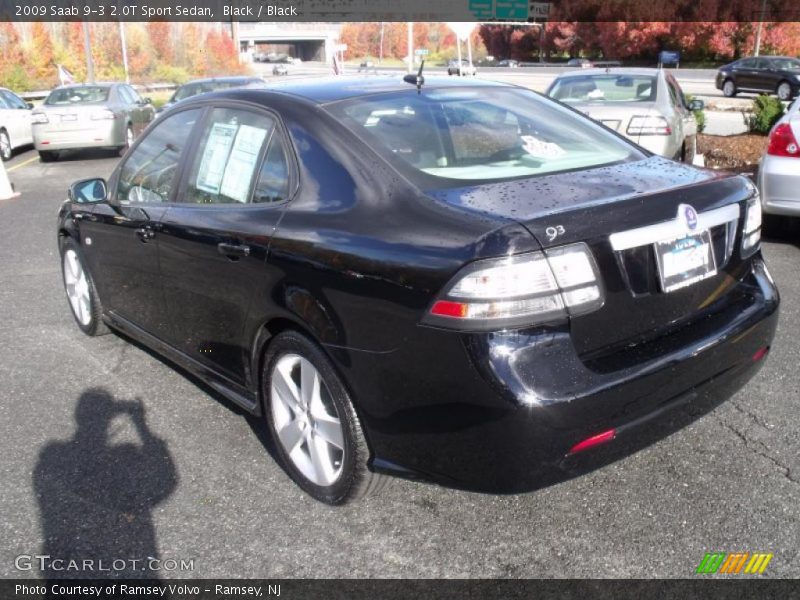 Black / Black 2009 Saab 9-3 2.0T Sport Sedan