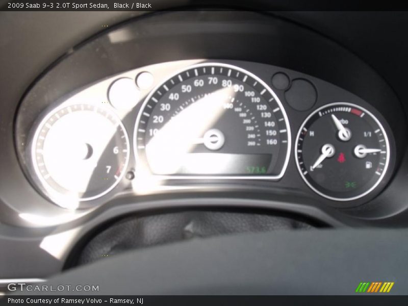 Black / Black 2009 Saab 9-3 2.0T Sport Sedan