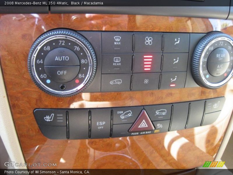 Black / Macadamia 2008 Mercedes-Benz ML 350 4Matic