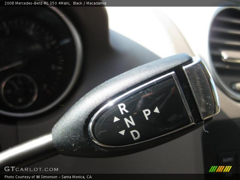 Black / Macadamia 2008 Mercedes-Benz ML 350 4Matic